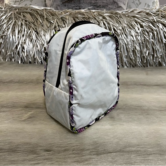 VERA BRADLEY Plum Petals Zipper 2011 Insulated Lunch Bunch Bag Purple Floral Y2K - Picture 12 of 14